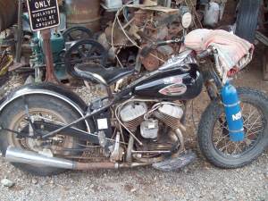 rat flathead harley with NOS