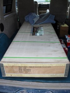 lift in crate in my Astro van lift in crate in my Astro van