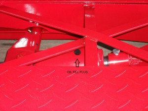 Harbor Freight Motorcycle Lift Table oil fill plug Harbor Freight Motorcycle Lift Table oil fill plug