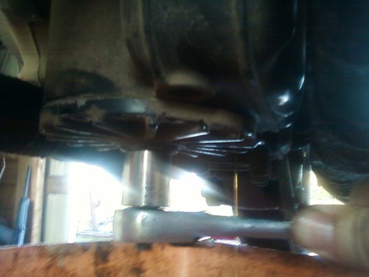 wrench on ninja oil filter bolt