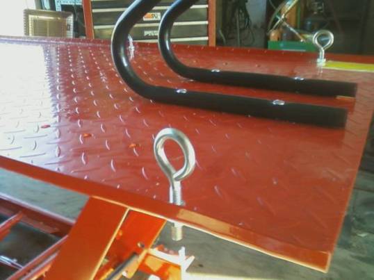 side view Harbor Freight Motorcycle lif table modification