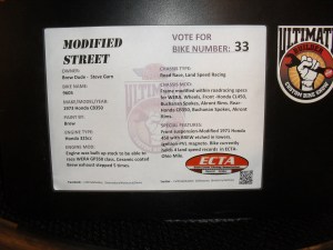 Brew Racing CB350 Credentials