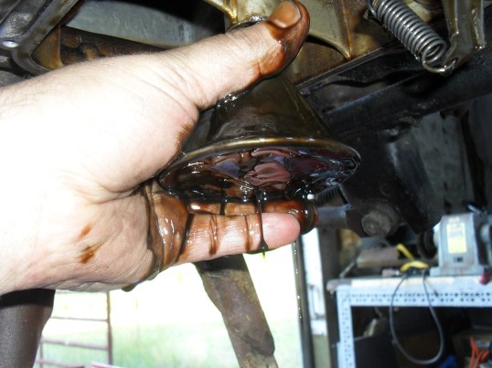 remove CB650 sump strainer