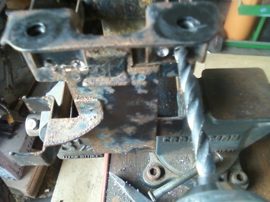 butchering a Honda CB650 battery box