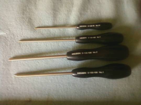 Hozan JIS screwdrivers