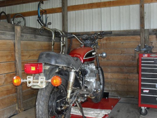 1970 CL450 handlebar on 80 CB650