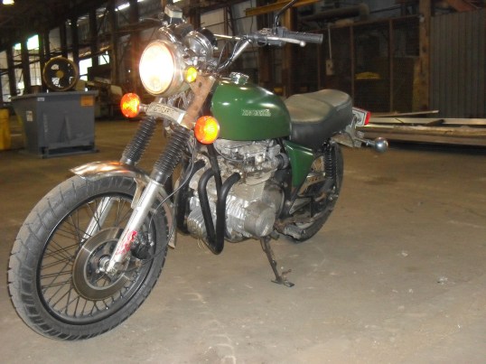 <a green scrambler>