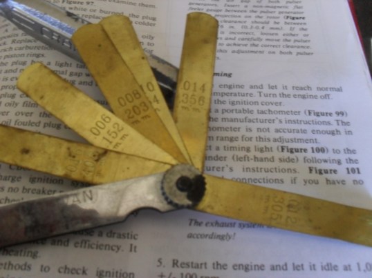 Brass non-magnetic feeler gauges