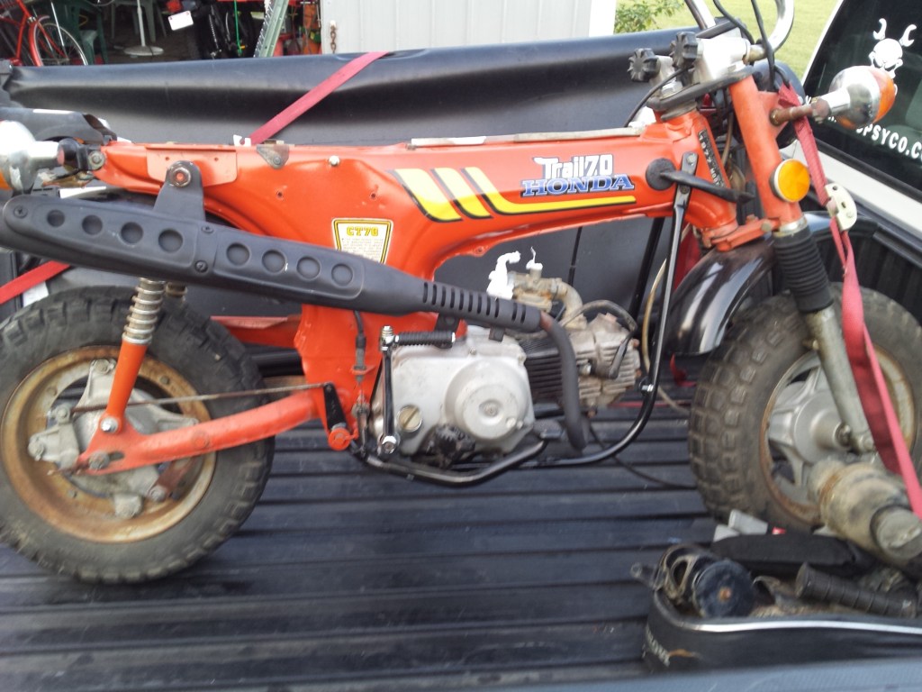 <CT70 in back of Tacoma>