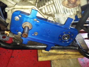 <GTC mounting plate on Baja minibike>