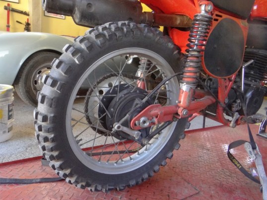 <Honda CR250 rear wheel>