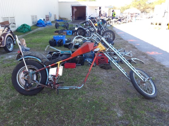 I should have bought this and installed an early GSXR1100 motor in it!