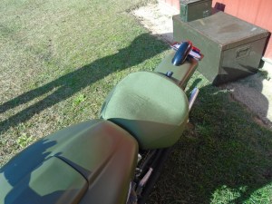 <Cordura motorcycle seat>