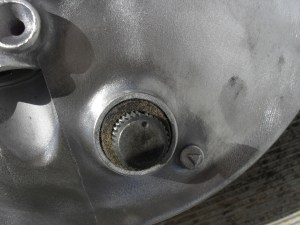 <vintage Honda twin leading shoe brakes>