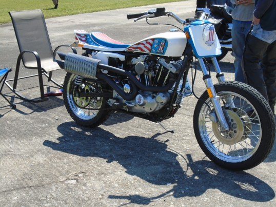 <Evel Kneivel replica sportster>