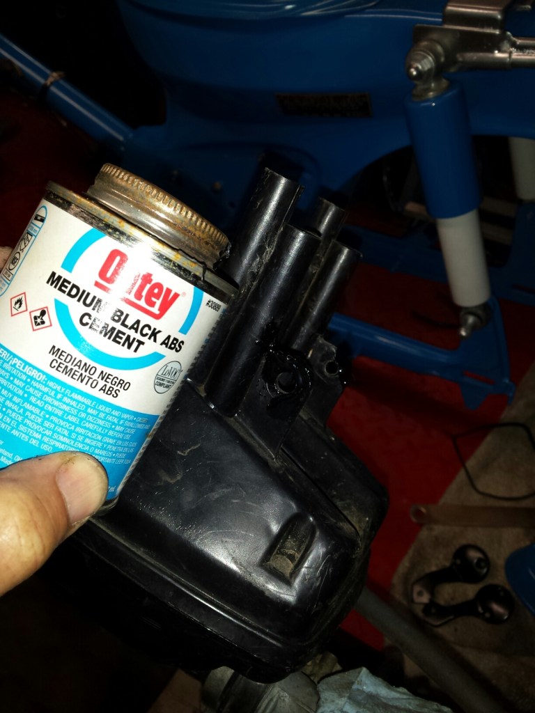 fix motorcycle abs plastic parts