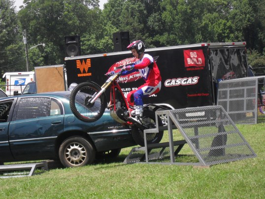 <Trials motorcycle rider>