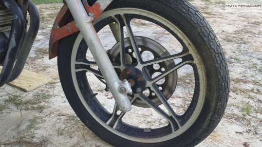 Trashed Honda Ascot FT500 wheel