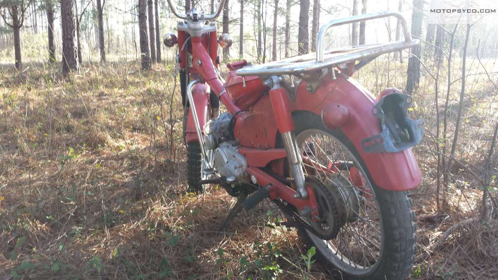1970 Honda CT90 left rear view